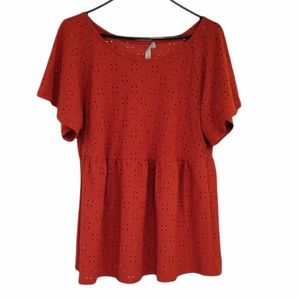 Babydoll eyelet top